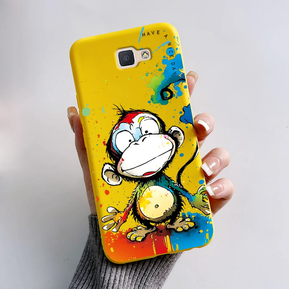 Phone Case For Samsung Galaxy J5 Prime G570F On5 2016 Cute Bear Cartoon Frog Soft Silicone Back Cover Fundas For Samsung J5Prime