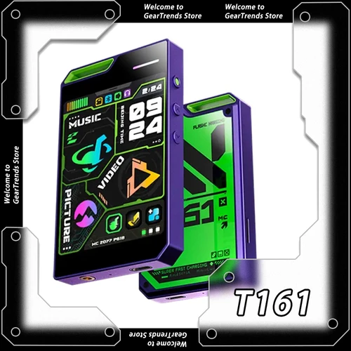 MECHEN T161 Walkman portátil Bluetooth MP3/MP4 2,8 ""IPS HD pantalla de música Palyer 720P cámara de vídeo con grabación personalizada