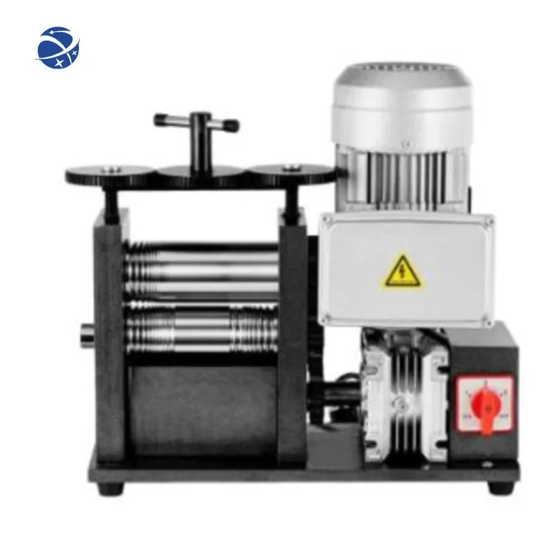 

Goldsmith Sheet Semicircle Pattern Wire Roller Silver Gold Electric 750W Rolling Mill Machine Laminator Jewelry Tools
