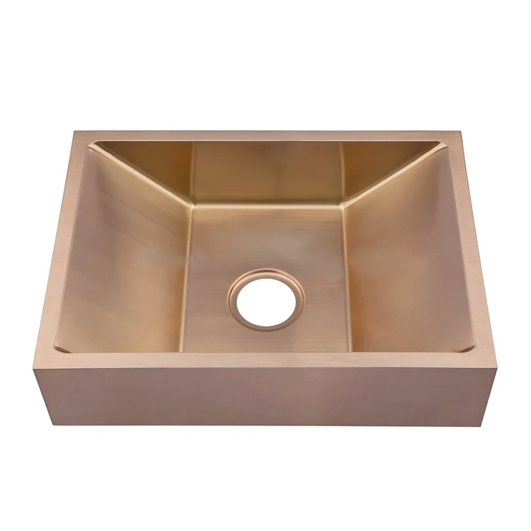 

Brass Copper PVD Stainless Steel Bathroom Gold Brass Wash Basin Copper Sink for Hotel