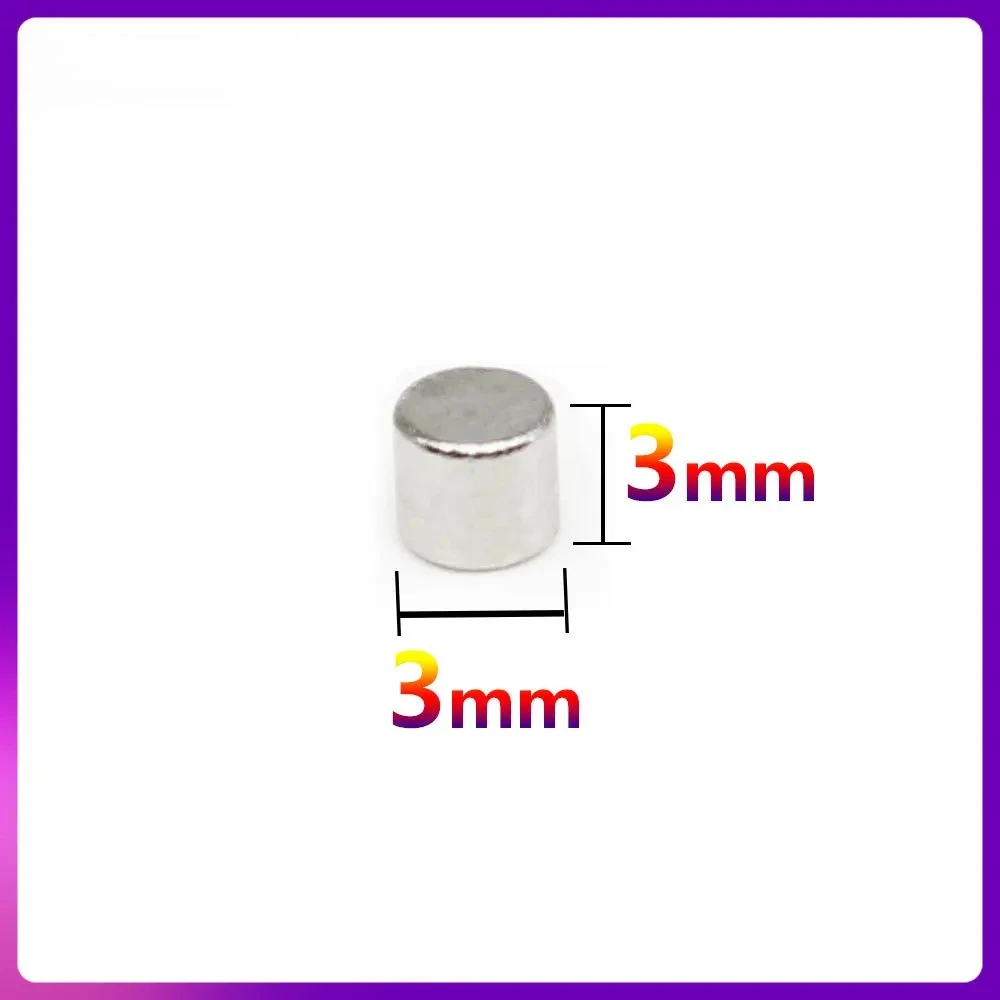 3x3mm Mini Small Circular Magnets 3mmx3mm for Home Refrigerators, Offices DIY 3*3mm