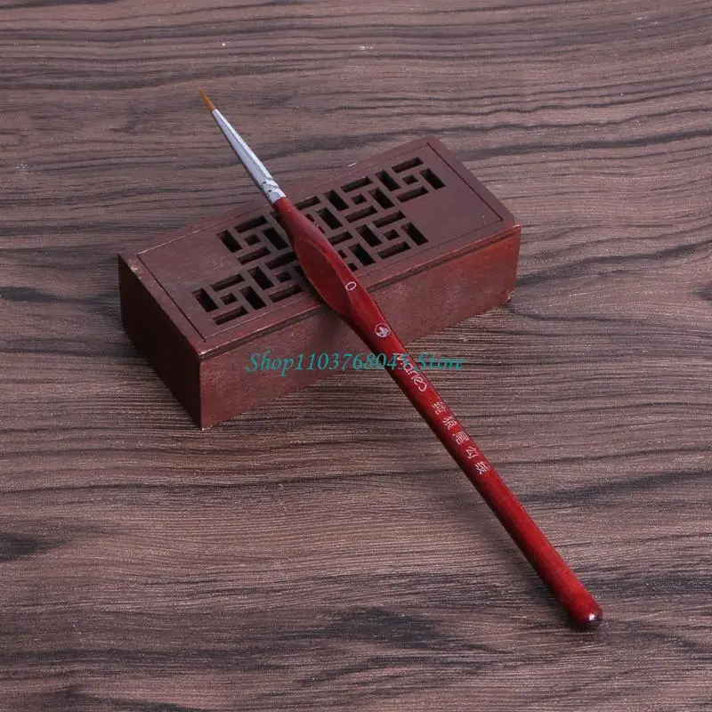 r53f 1pc تفاصيل الطلاء المصغرة فرشاة الشعر الذئب