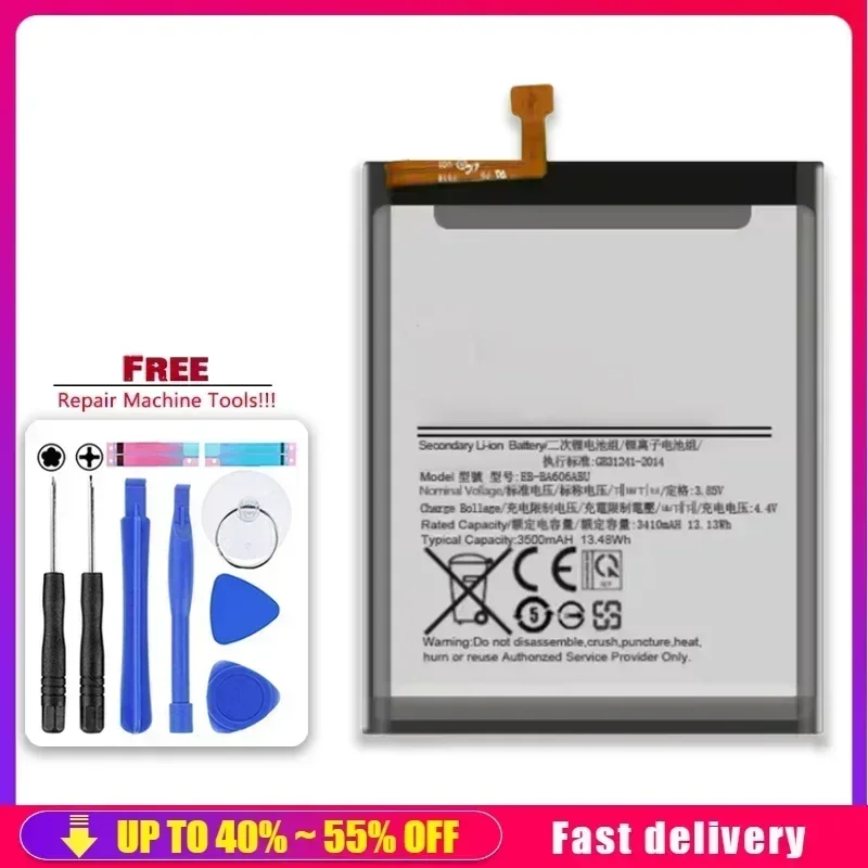 EB-BA606ABU 3500mAh Battery For Samsung Galaxy A60 SM-A606F/DS SM-A6060 SM-A606F Mobile Phone