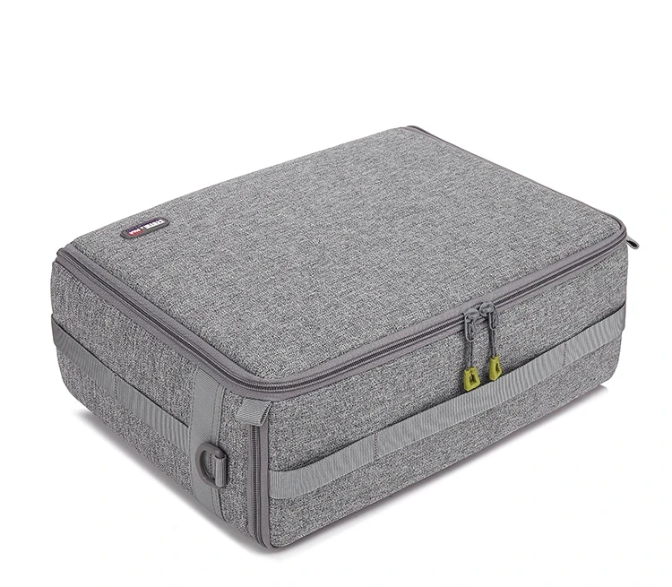 Professionelle, stoßfeste, gepolsterte Kamera-Innentasche mit großer Kapazität, doppelte Öffnung, DSLR, dicke Tragetasche für 20-Zoll-Trolley – Detail 10