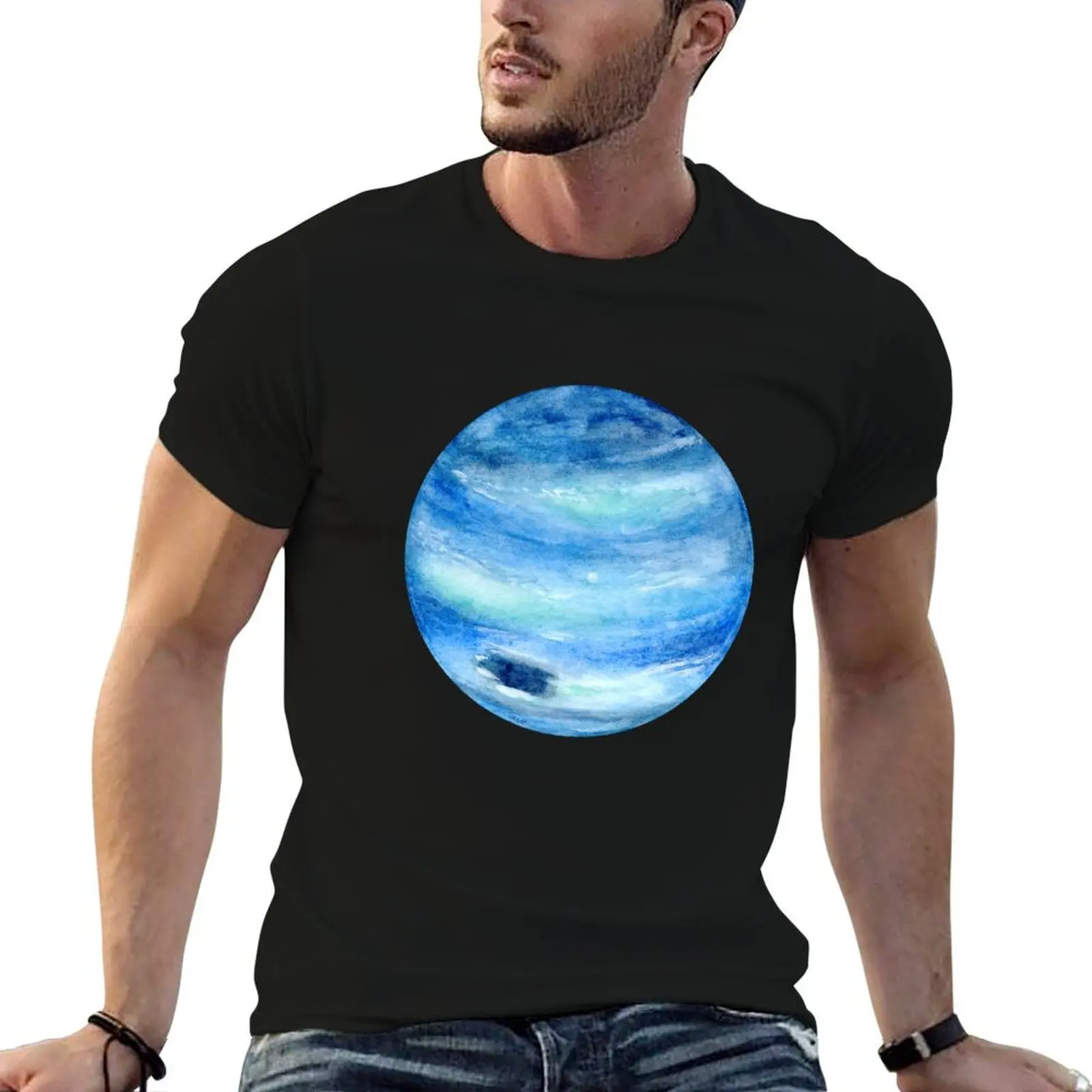 Neptune Planet Series 2018 T-Shirt Fashion Print Casual Short Sleeve