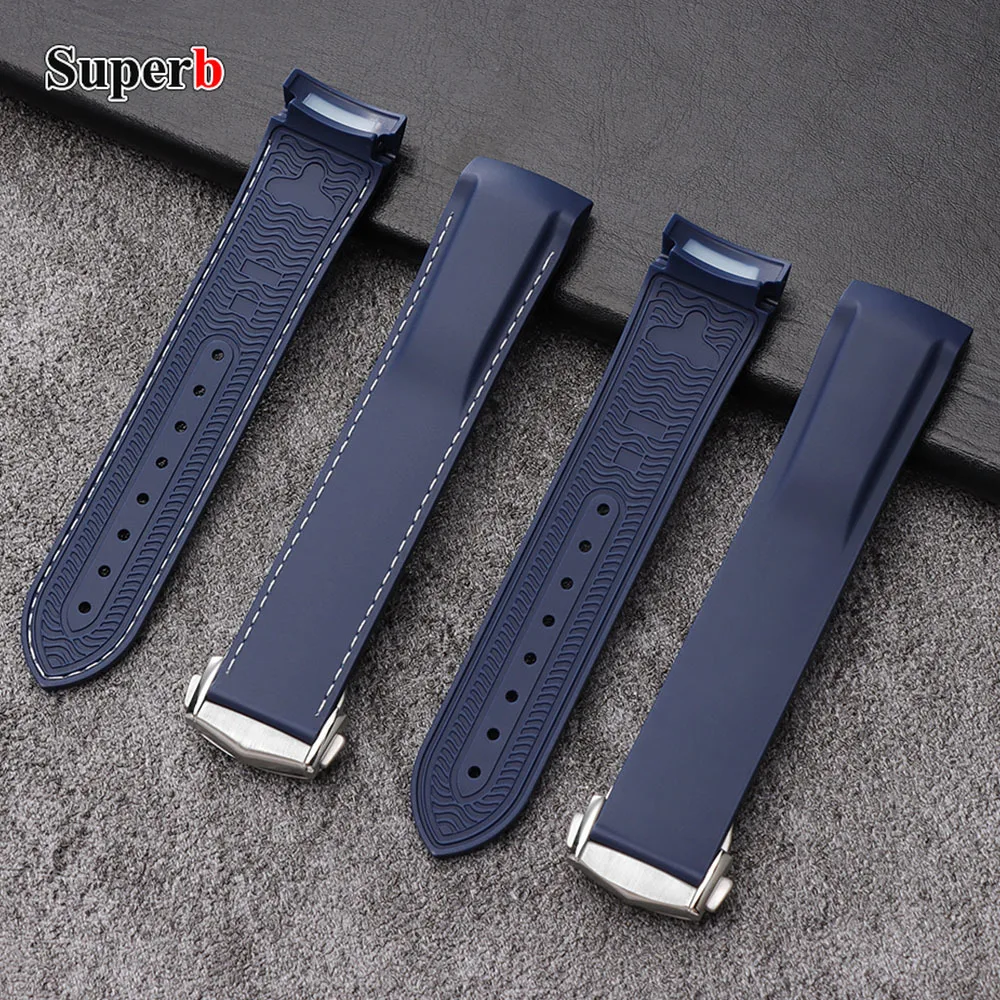 

Силиконовый ремешок для часов Omega SeaMaster 007 20 мм 22 мм для вождения для мужчин и женщин, водонепроницаемый резиновый спортивный ремешок для Seiko