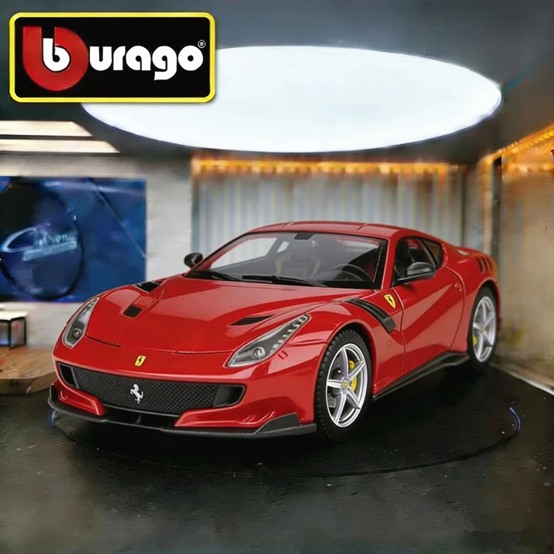 

Bburago 1:24 Ferrari F12 TDF, литая модель спортивного автомобиля из сплава, металлическая игрушечная гоночная машина, коллекционная модель, подарок для детей