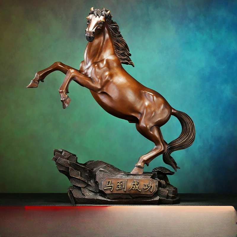 

Brass Prancing Horse Ornament, Successful Home Furnishing