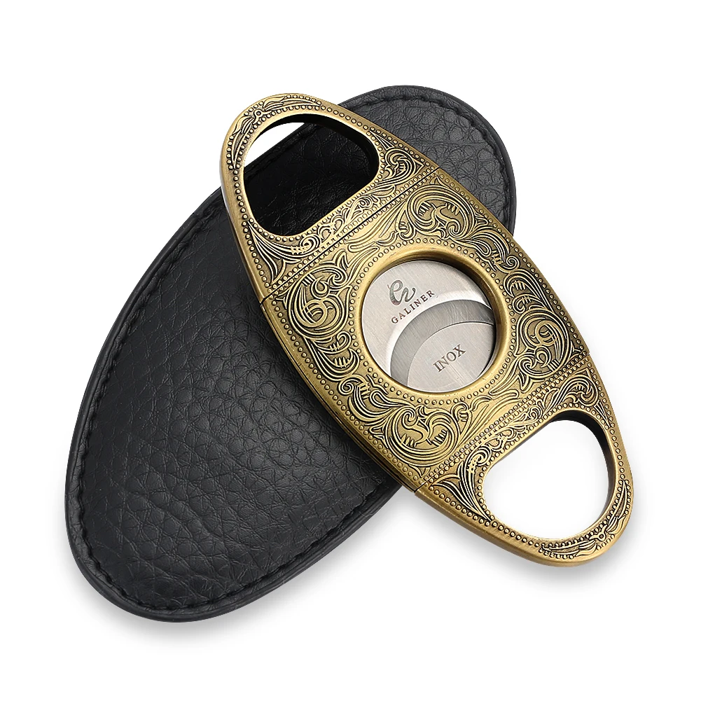 GALINER Cigar Cutter Lighter Set Smoking Accessories Puro Drill Punch New Unusual Lighter Jet Gas Charuto Knife