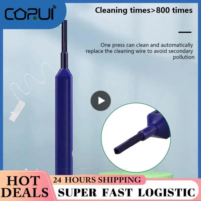 2.5mm Fiber Optic Cleaning Pen LC/ 1.25mm One-Click Cleaning Fiber Cleaner Tools Optical Fiber Connector Cleaner