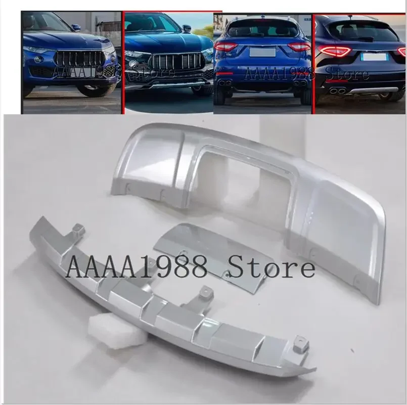 

Stainless Steel For Maserati Levante 2016-2017 Front Rear Bumper Protector Guard Skid Plate Cover Trim