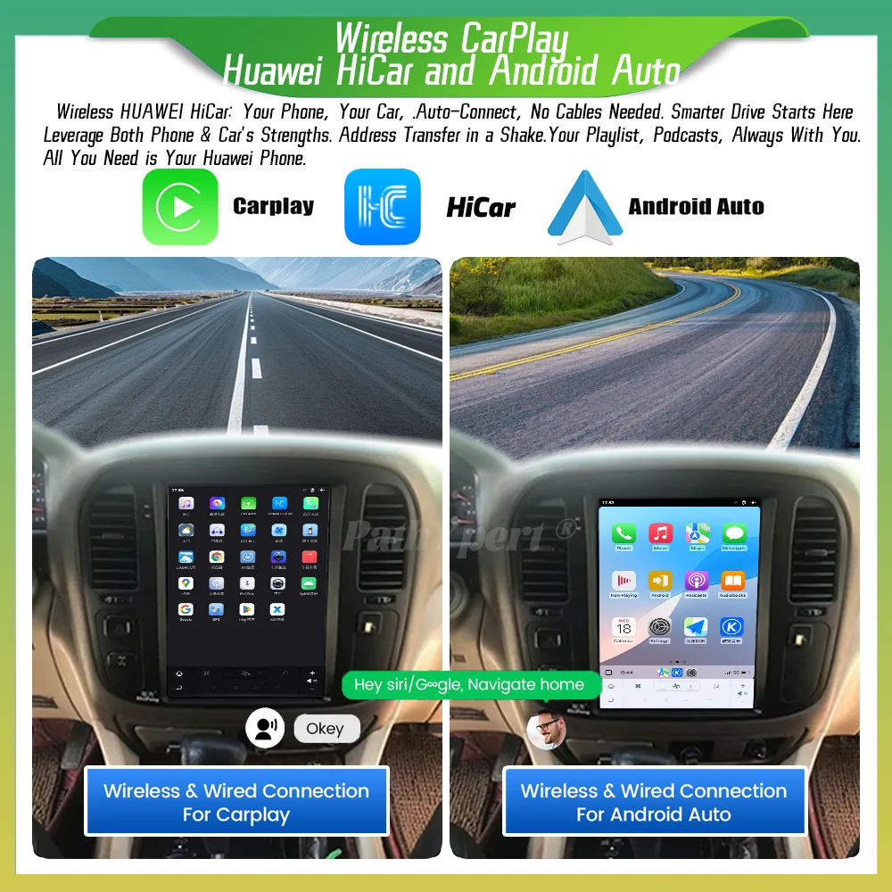 Android 13 For Toyota Land Cruiser 100 J100 LC100 1999-2002 Automotive Multimedia Supports Day/Night Mode + Instant Boot Carplay