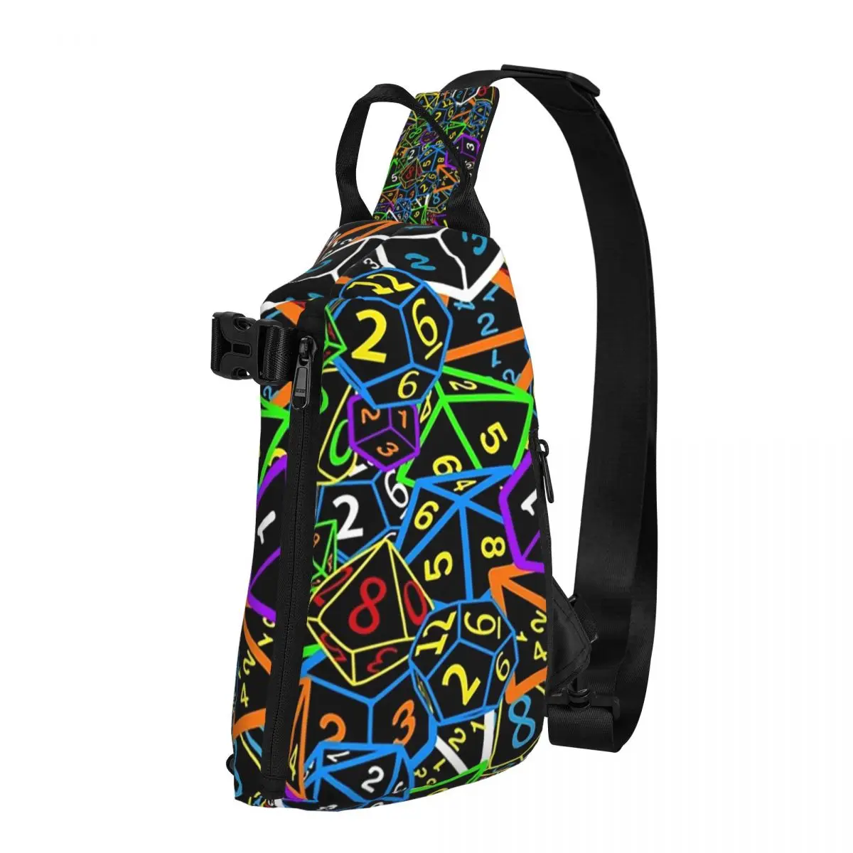 D&D (Dungeons And Dragons) - This Is How I Roll Chest Bag Men Sling Crossbody Backpack Chest Bag Travel Daypack Shoulder Bag