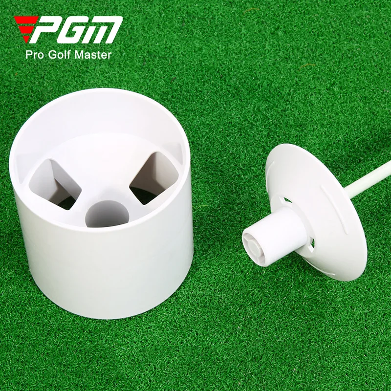 PGM Golf Green Hole Cup with Flagstick Marker, Golf Flag Pole and Hole Cup Set for Golf Putting Green Course Training Practice