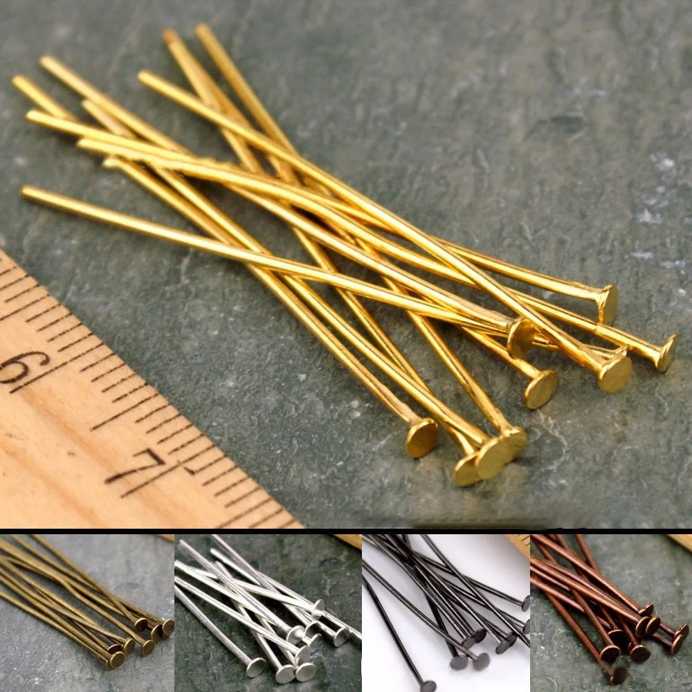 15~70MM Findings Charms Crafts Handmade Pin Head Pins Connectors Iron DIY Jewelry making