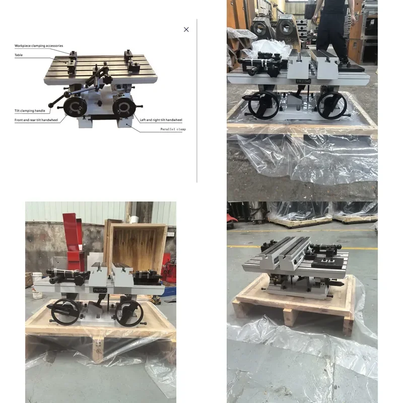 for APS Two-Axis Leveling and Milling Machine Table with Gearbox Cylinder Head Fixture YWJ7540