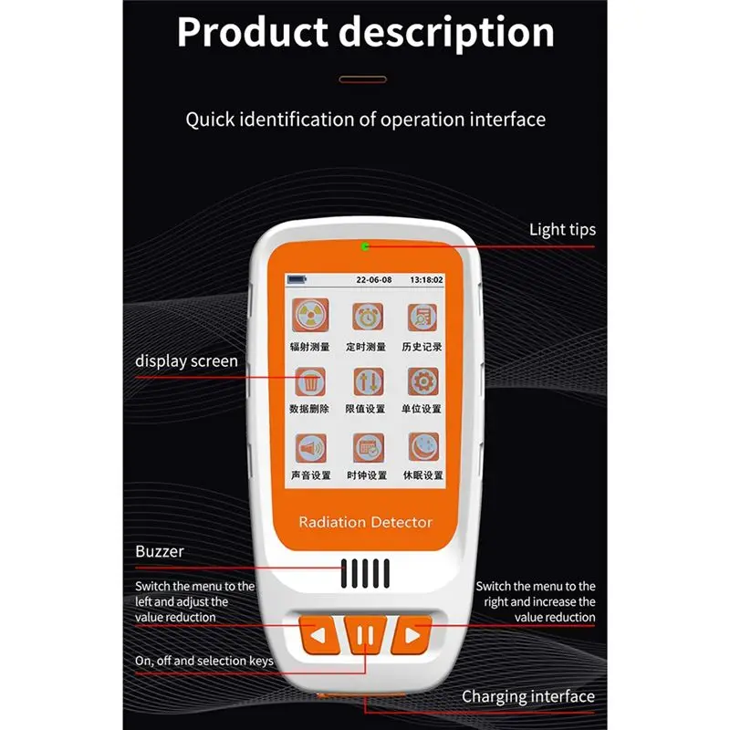 【FAST-SALE】Xy-Ray Geiger GM Counter Nuklearer Strahlungsdetektor