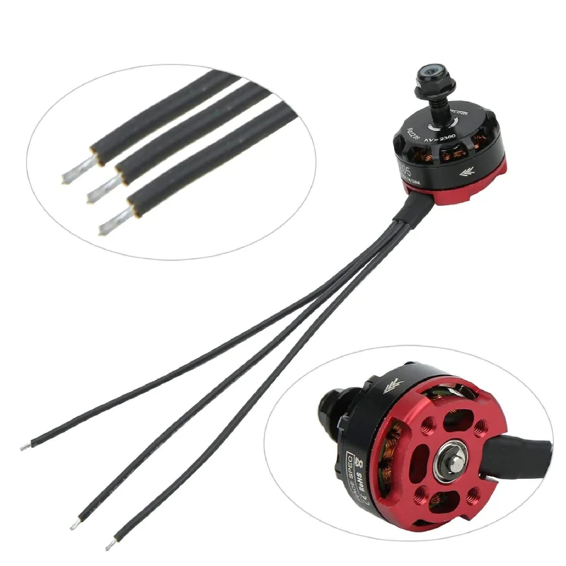 Bezuhlíkový motorový, RS2205 2300KV 2205 CW/CCW bezuhlíkový motorový částí pro FPV závodní kvadrokoptéra (CW)