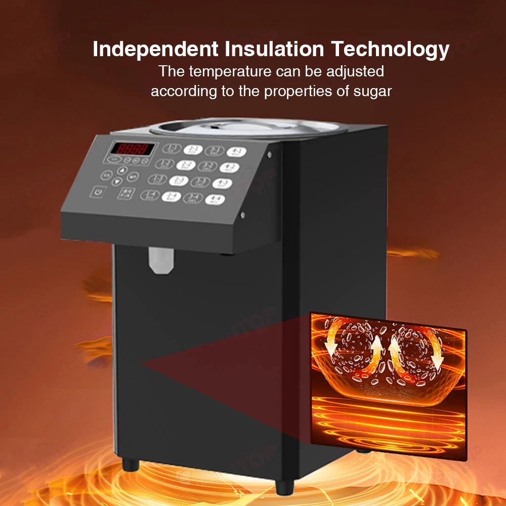 STLW JW معدات شاي الفقاعات ذات الخزان الواحد آلة كمية موزع الفركتوز #5