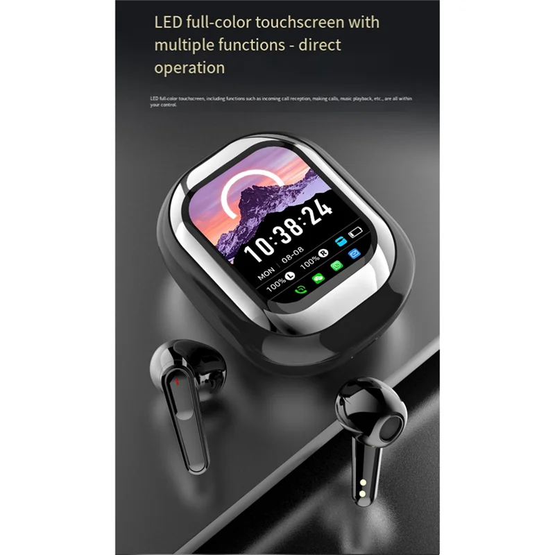 FFYY-No Delay AI Translation Slider Wireless Bluetooth Headset Touch Screen Noise Reduction Long Battery Design