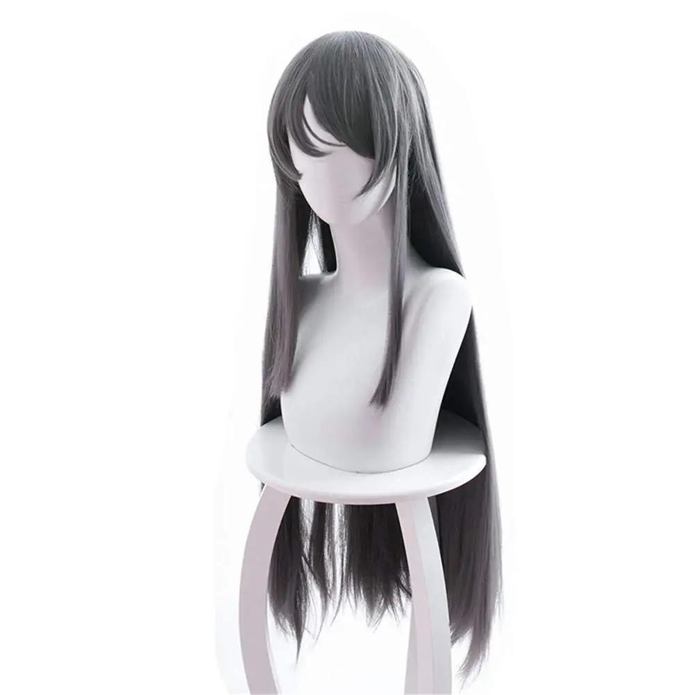 Puella Magi Madoka Magica Peruca Cosplay para Mulheres, Akemi Homura, Trajes Anime Halloween, Trajes de Jogo