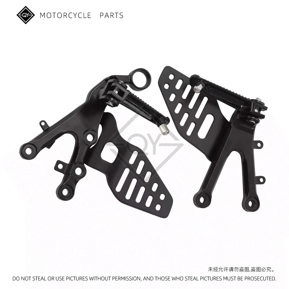 Motorcycle Front Driver Foot Pegs Footrest Bracket For Yamaha YZF R6 2006-2025 2024 2023 2022 2021 2020 2019 2018 2017 2016 2015