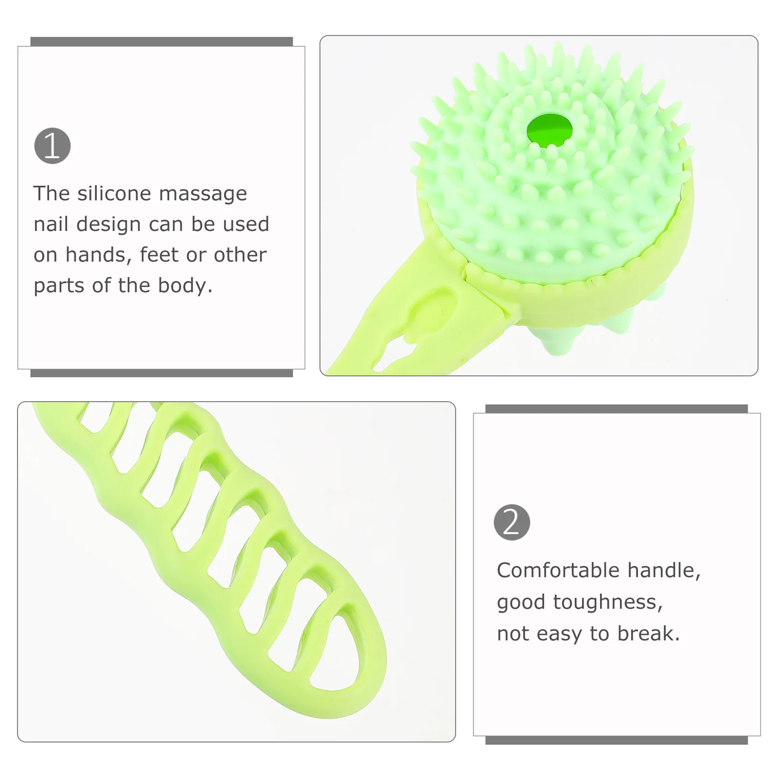 

2Pcs Massage Hammer Stick Multifunctional Therapy Deep Tissue Pressure Points Relief Ache Pain Gift for Elderly