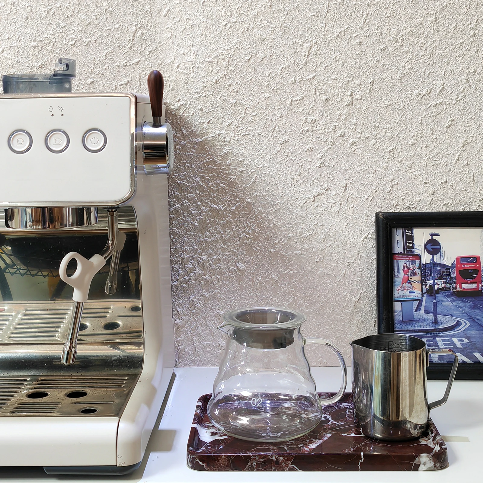 صينية حجر الجيري الطبيعي - منظم مستطيل أرجواني |   صينية الغرور للمجوهرات والمكياج والعطور |   الحمام، ديكور المكتب