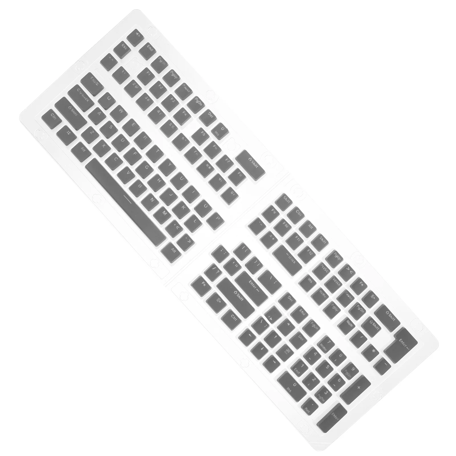 

129 Keys Keycaps Dual Molded for 61 62 68 84 87 104 108 Mechanical Keyboards Gaming Accessories Cute Keycaps
