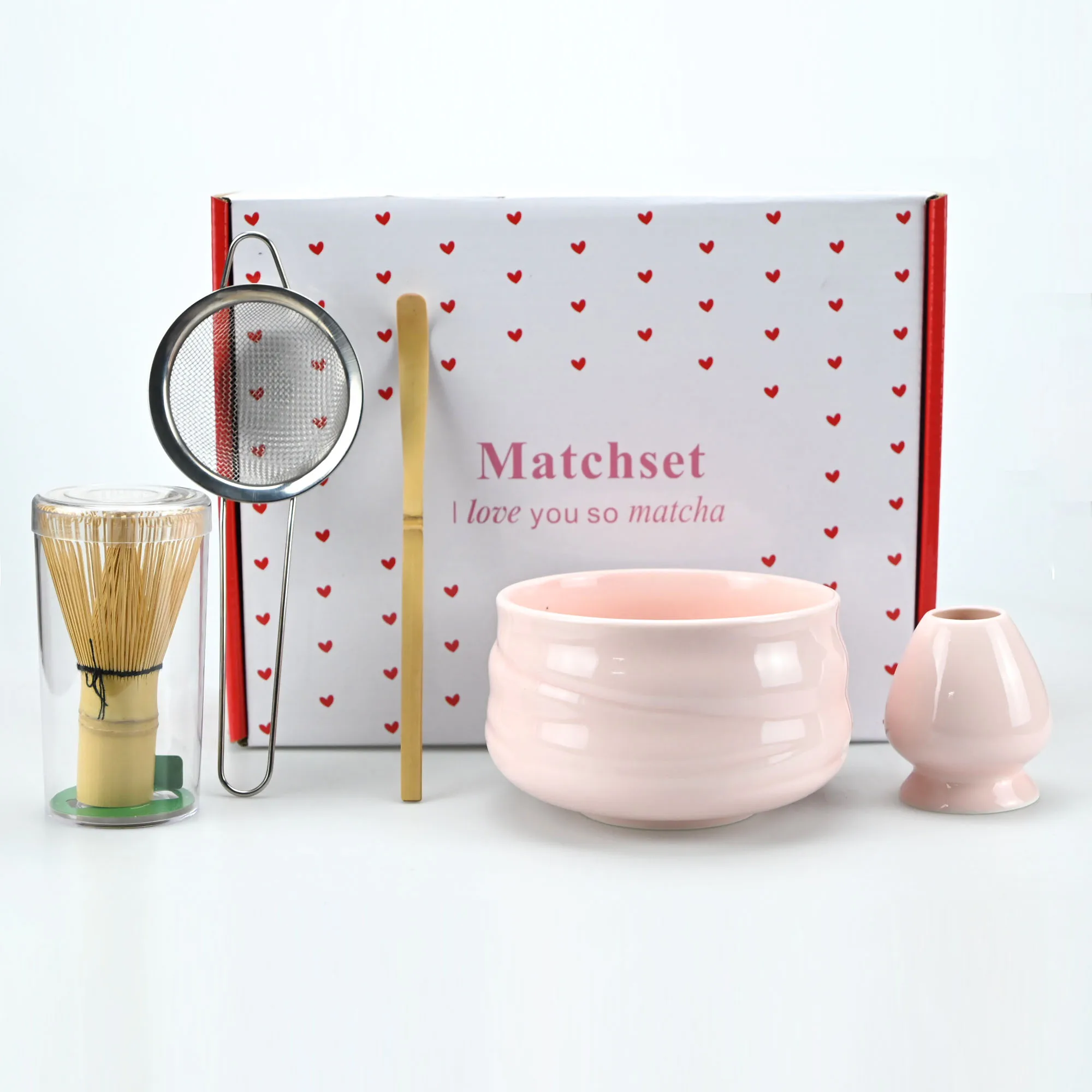2/4/5pcs Matcha Whisk Set, Includes Whisk Sets and Matcha Bowl with Spout, Traditional Japanese Matcha Kit for Perfect Matcha