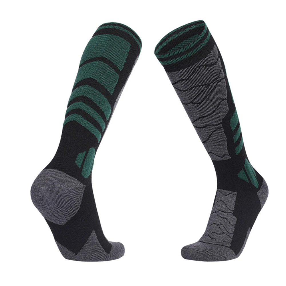 1 paar Merino Wolle Baumwolle Winter Männer Warme Ski Socken Dicker Sport Snowboard Radfahren Fußball Socken Hohe Elastische Thermische Socken – Detail 14