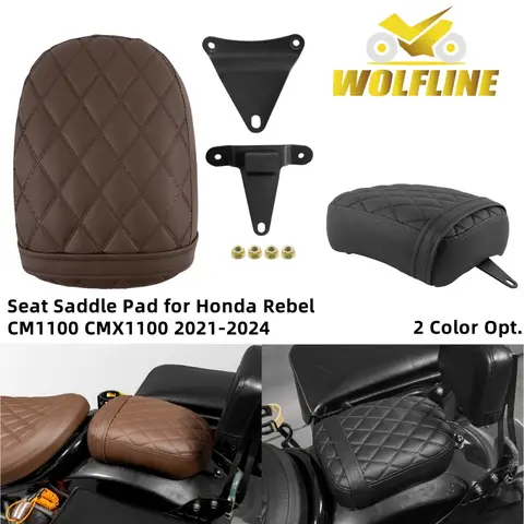 Honda Rebel CMX1100 CM1100 2021-2024 용 Honda Soft 뒷좌석 승객석 쿠션 용 WOLFLINE 뒷좌석 안장 패드