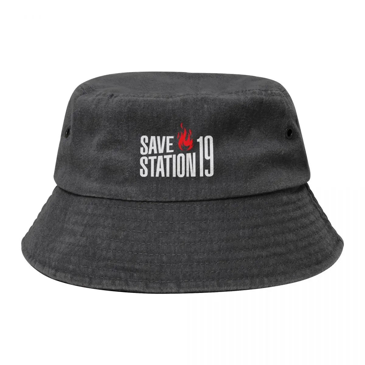 

Save Station 19 (Large logo 2) Bucket Hat black Fashion Beach cute Golf Hat Man Men Women's