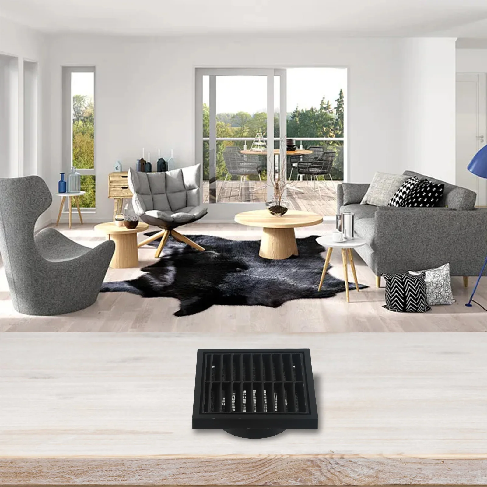 Fan Fixed Grille Air Outlet Cover Indoor Use Sturdy PP Material Wall Or Ceiling Installation For Clothes Dryers