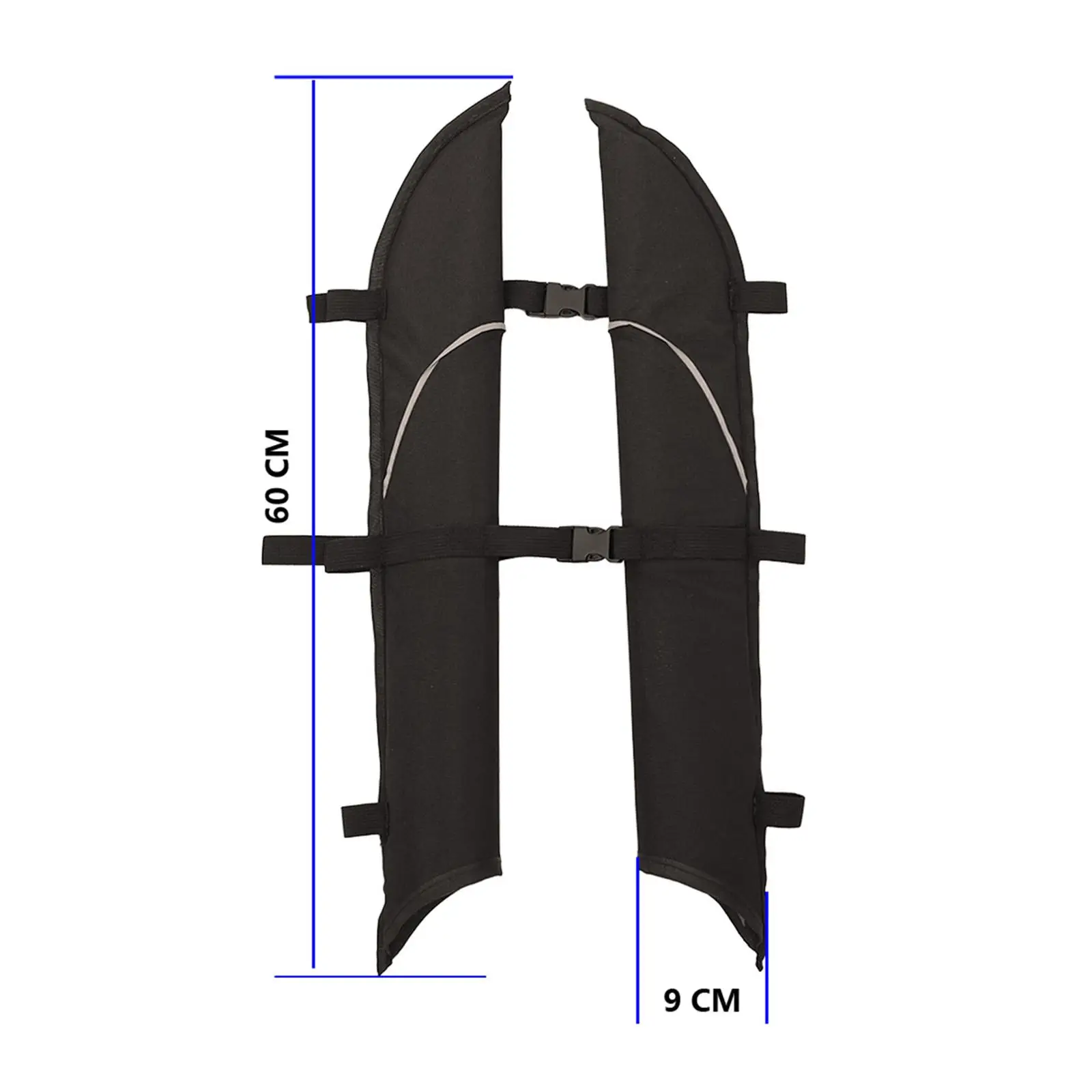 Sacabbards de paleta de Kayak universales con ajuste reflectante, fijación de tela Oxford para 2 uds.