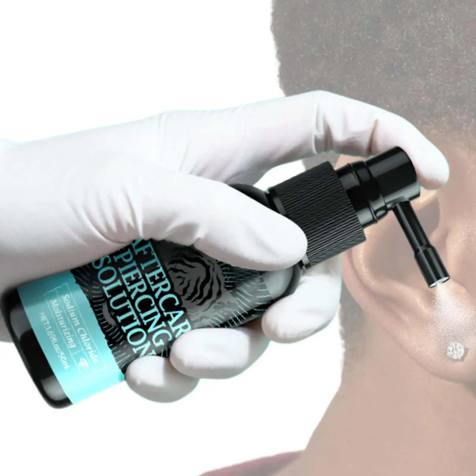 50ml Piercing After Care Solution Gentle Safe Mist Piercing Spray Aftercare For Adults Men Women Friends Daily Home Indoor