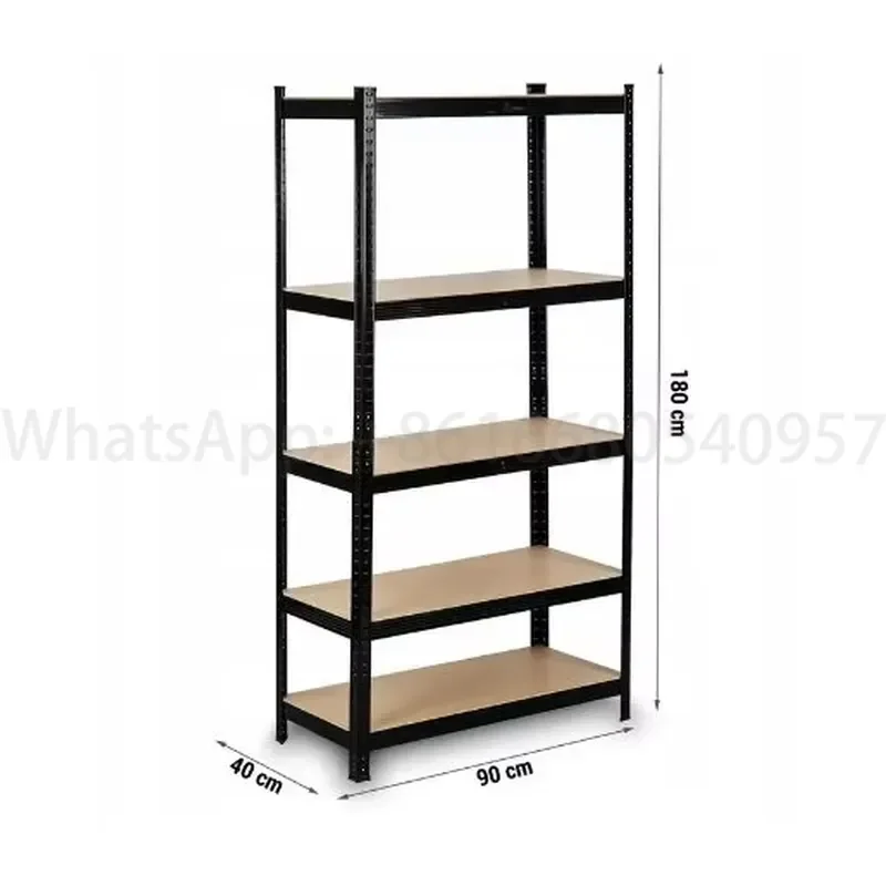 Flying Jerry Garage Storage Shelves 5-Tier Steel Shelving Unit 2920LBS Heavy Adjustable Boltless Plug-In Organizer Rack view 5