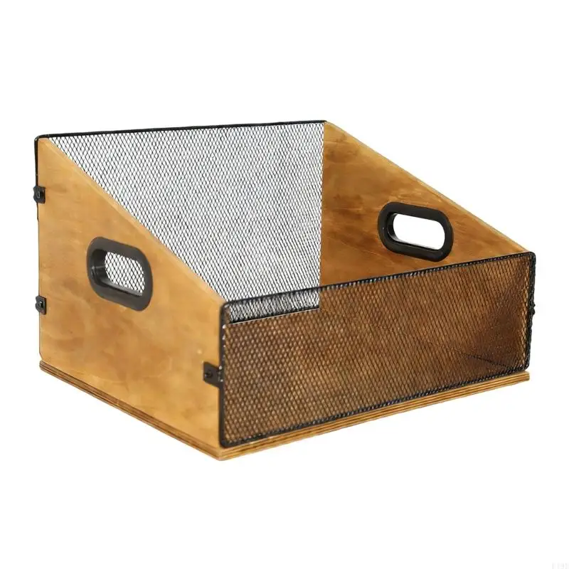 

Музыкальная полка из массива сосны с прочным металлическим каркасом безопасно хранит и демонстрирует 60 пластинок F19E