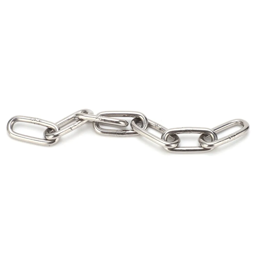 Multi-Purpose 304 Stainless Steel Stainless Steel Chain Chain Link Lifting Chain Utility Chain Home Outdoor