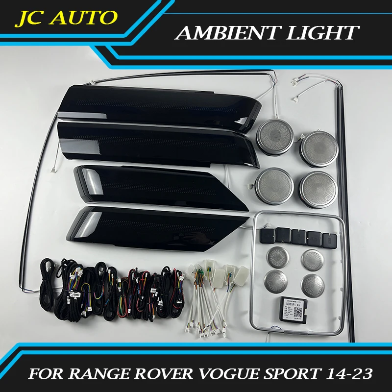 

Led Ambient Light Fit for Land Rover Range Rover Sport 2014-2023 64 Colors Interior Lights Footwell Light Ambient Light