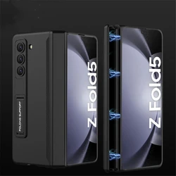 For Samsung Galaxy Z Fold 7 6 Case Magnetic Hinge Fold 5 4 3 2 Shockproof Armor Bracket Stand Case Slim Hard Matte PC Cover