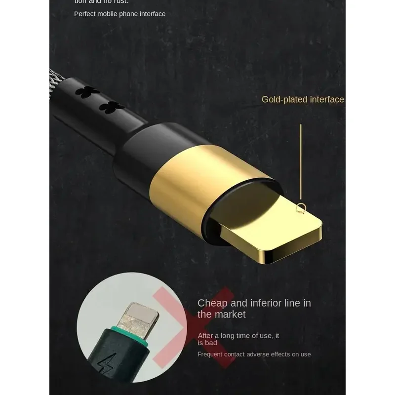 كابل بيانات شحن سريع 2in3 5A مناسب لهاتف iPhone Huawei 5A شحن فائق Xiaomi Poco Type-C Oppo Samsung