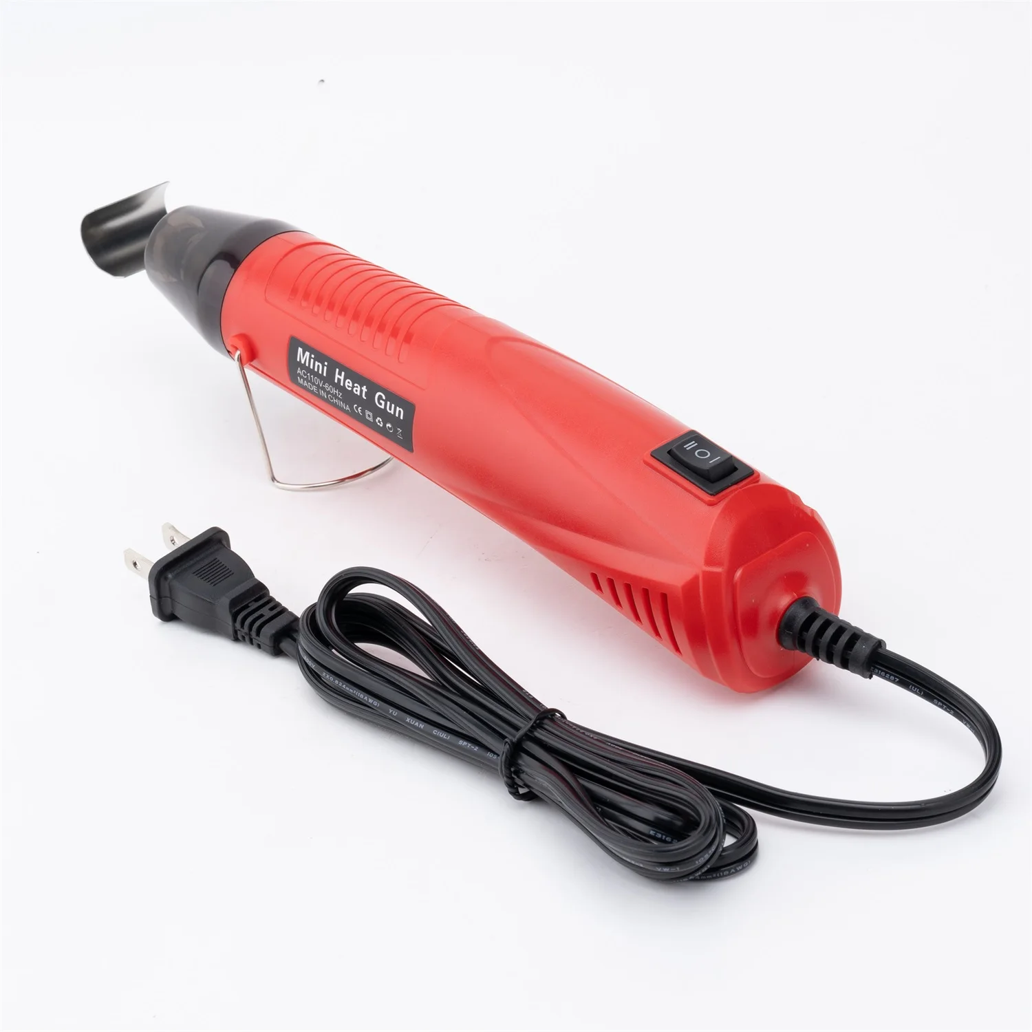 

DIY используется тепловой пушка, электрическая мощность, фен для горячего волос, паяльная пленка, нагреватель, термоусадочный пластиковый тепловой пистолет, инструмент для ремонта, красный