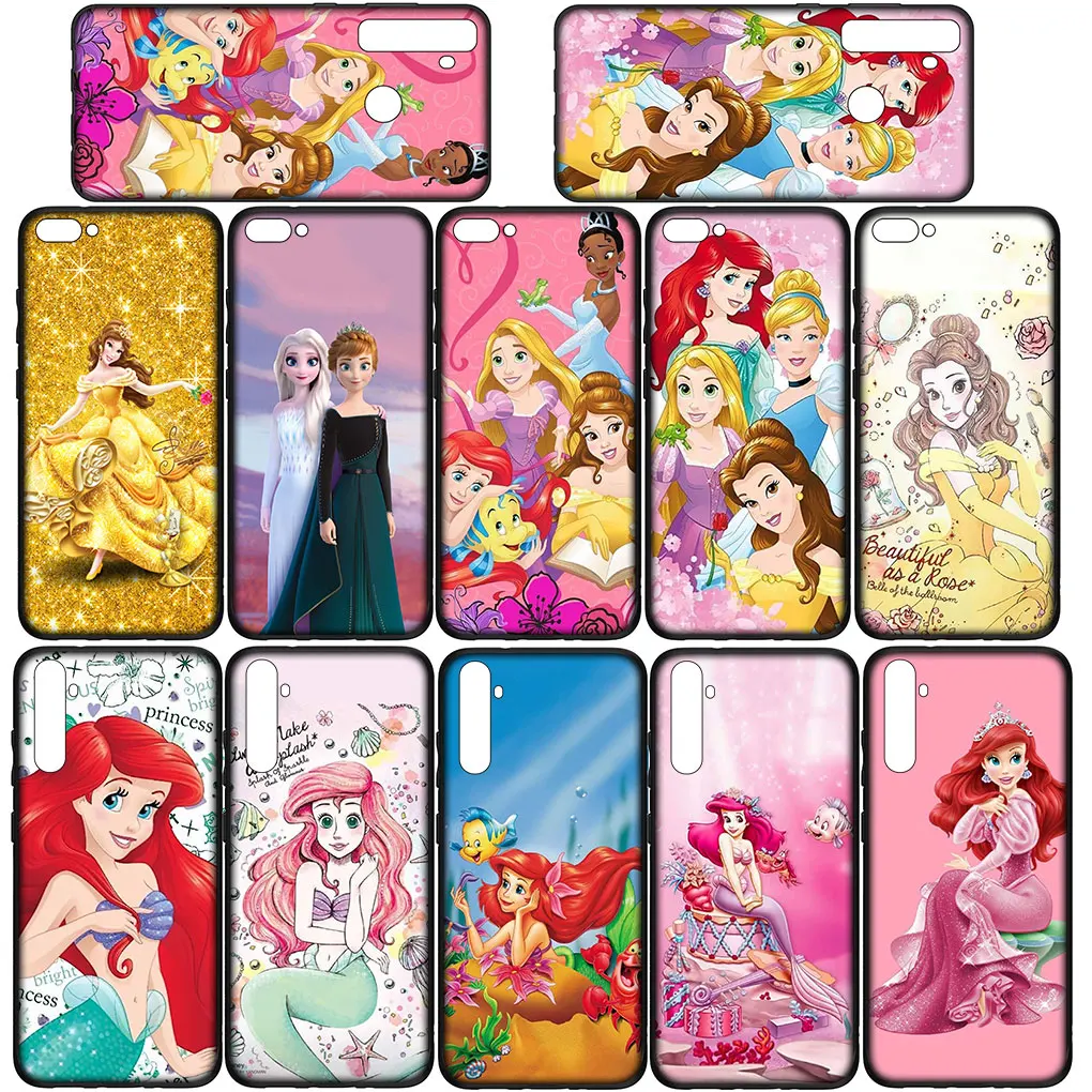 Disney Princess Soft Cover for Huawei Y7A Y6P Y5P Y6 Y7 Y9 Prime 2018 Y8P Y9A Y8S Y9S P Smart 2019 Phone Case