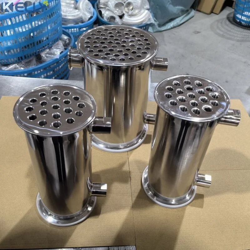 6inch Jacketed Condensing Coil Tube/tube heat exchanger for chiller Stainless Steel 304/316L