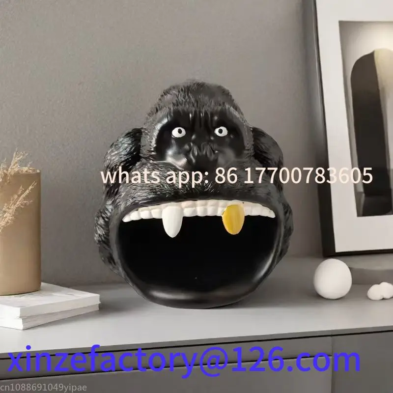 Customizable Creative Fun Orangutan Resin Material Key Storage Decoration Door Shoe Cabinet Wine