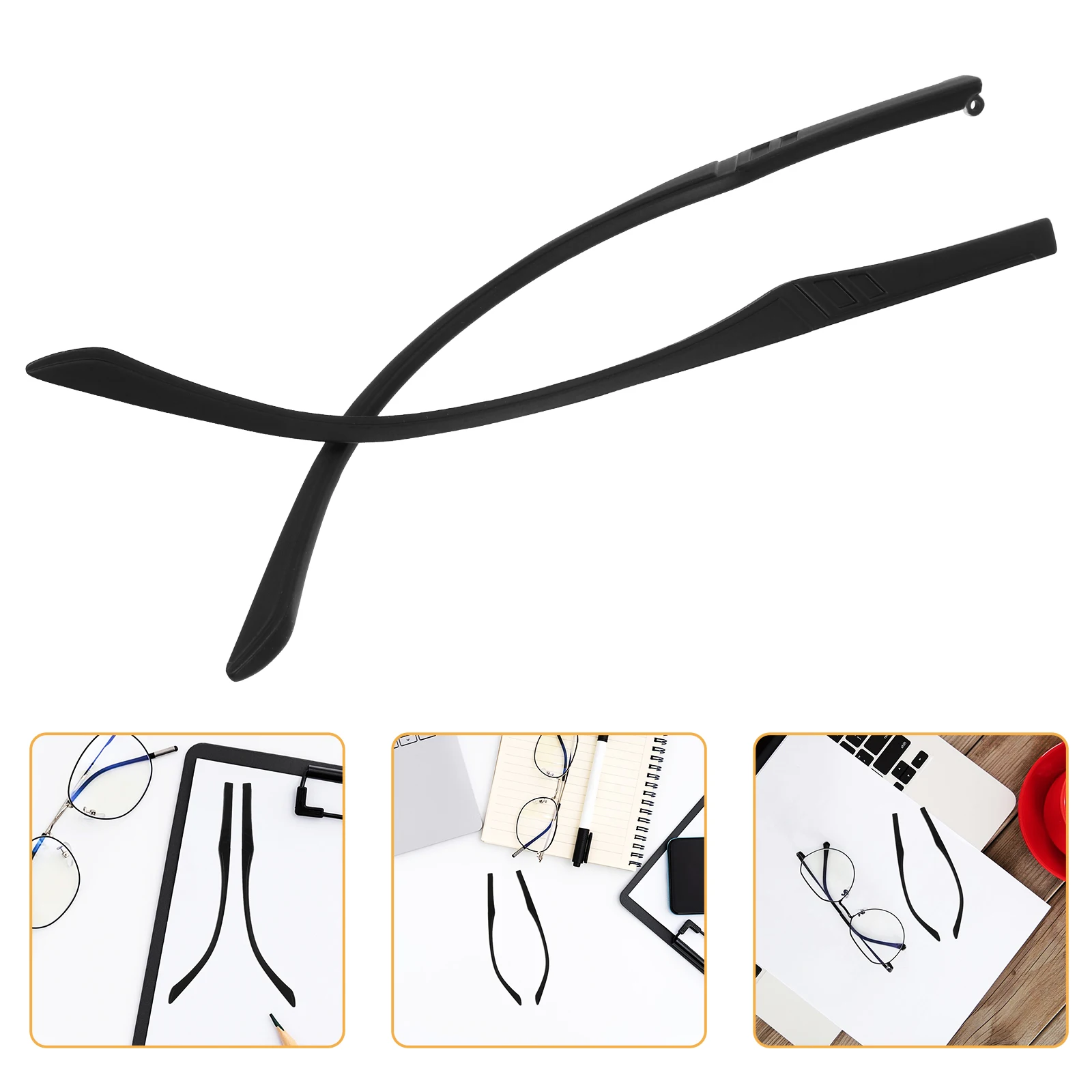 

Eyeglasses Arms Legs Replacement Metal Bracket for Sunglasses Eyewear Universal Fit TR Material Glasses Leg Repair Kit