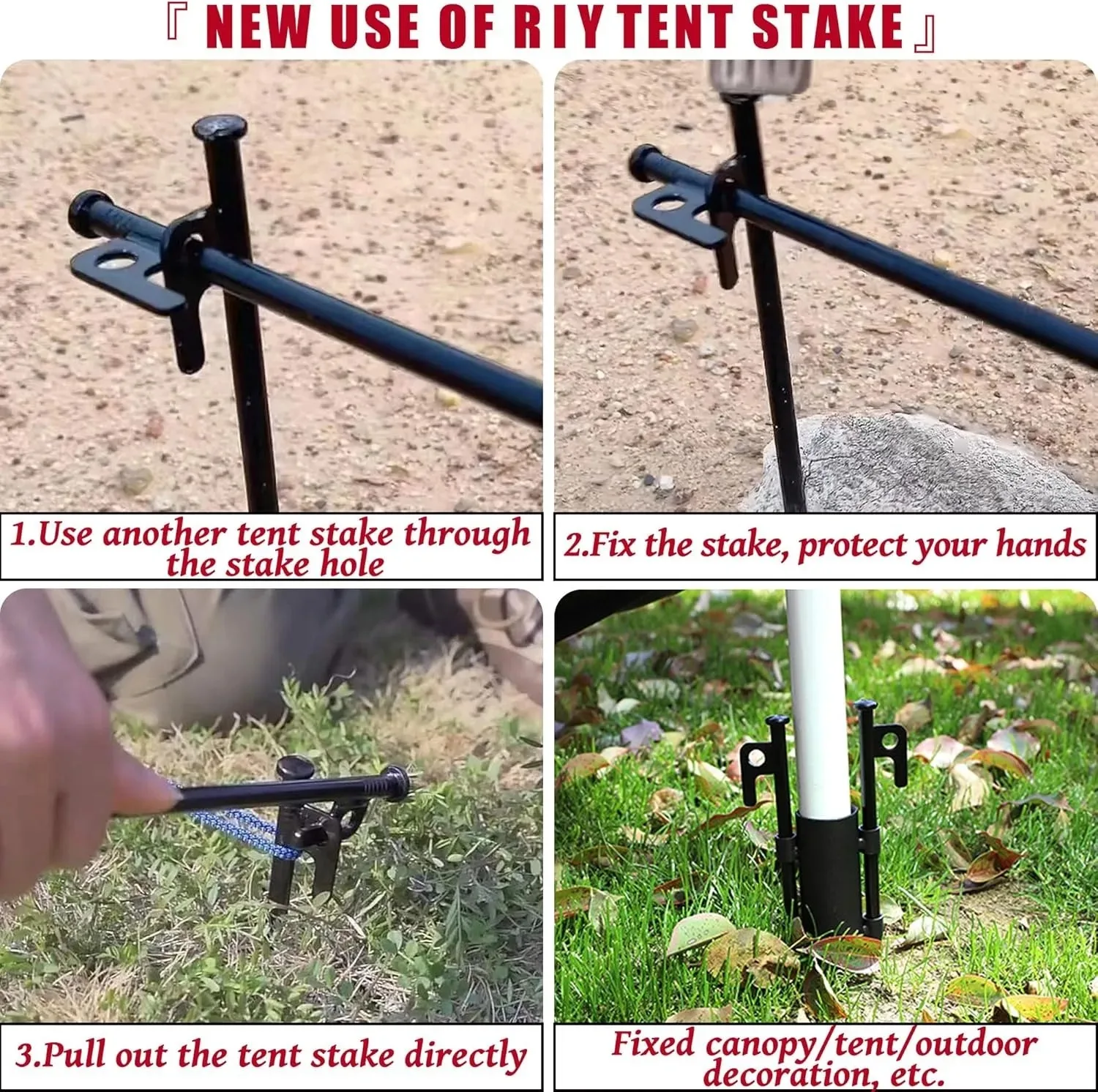 15/20/30cm Duty Heavy Tent Pegs Picnic Camping Tent Stakes Ground Nails Hiking Camp Supplies Accessories Camp Equipment - view 5