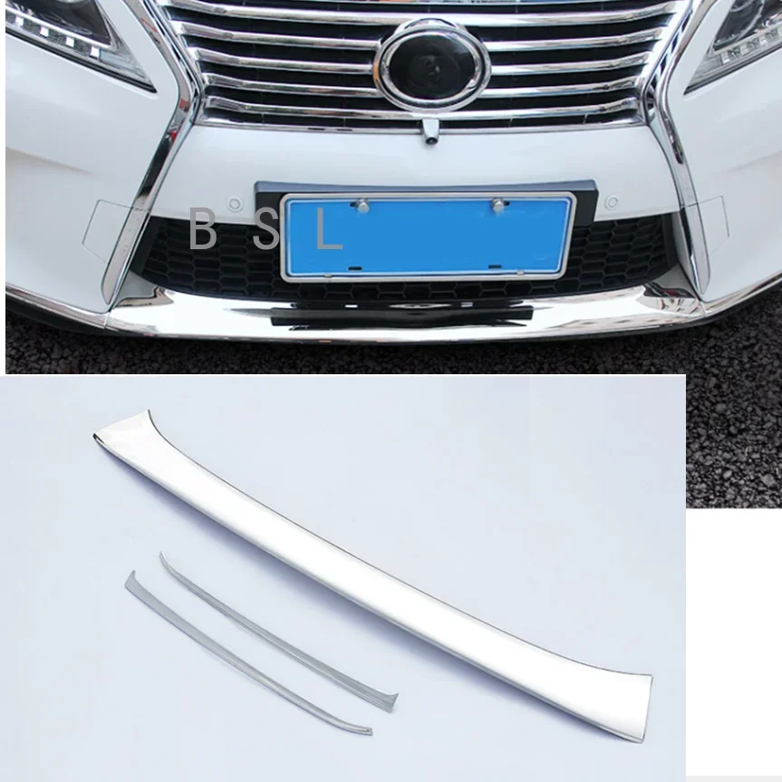 High-quality stainless steel Front Grille Around Trim Racing Grills Trim For Lexus RX270 RX350 RX450 2012-2014 Car-styling