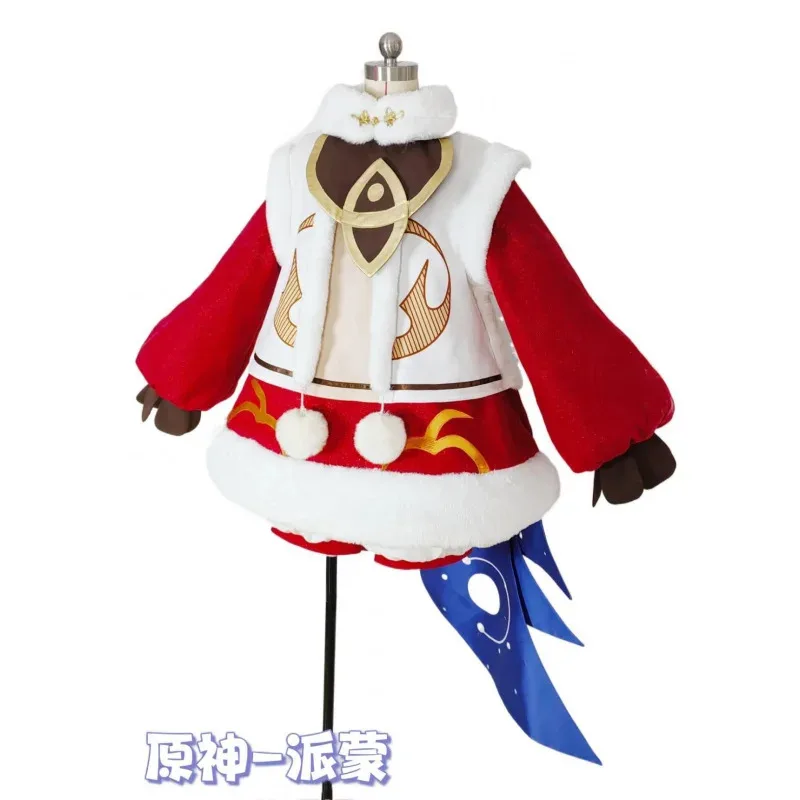 أزياء لعبة جينشين إمباكت بايمون التأثيرية زي دافئ لحفلة الهالوين ملابس لعب الأدوار للنساء COSFun